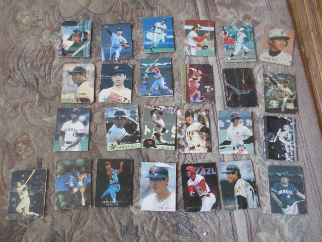 （ジャンク品）25枚　カルビープロ野球カード　1980年代_画像1