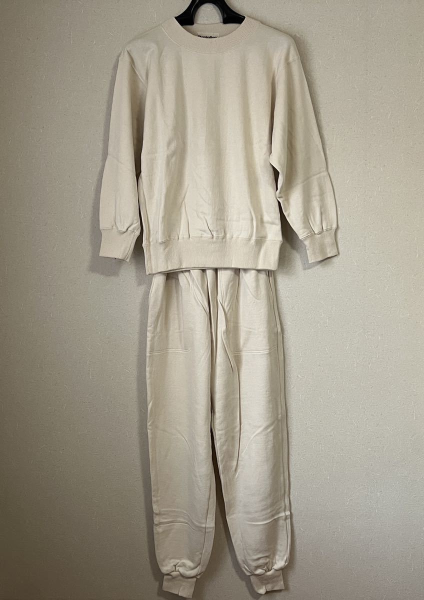 レア 80s 90s plantation スウェット セットアップ M ベージュ issey miyake イッセイミヤケ プランテーション vintage 上下セット_画像2