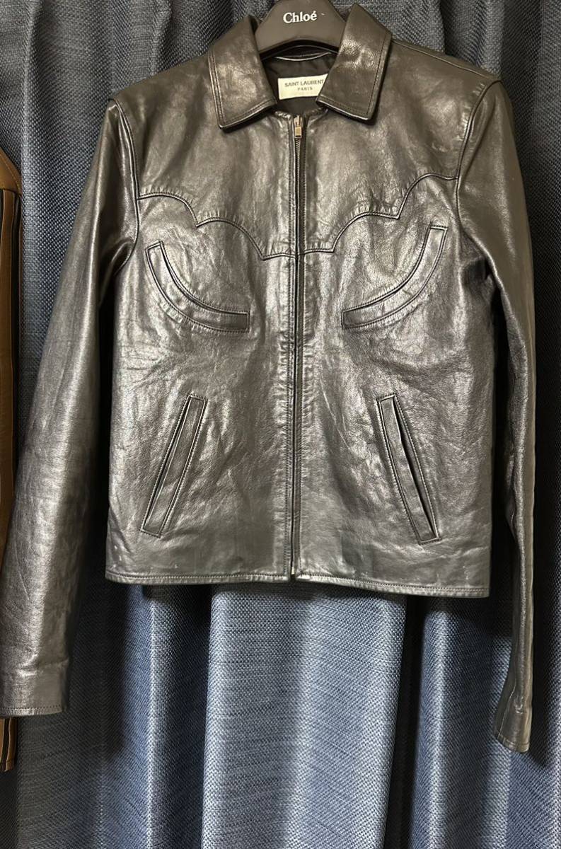 saint laurent 15ss レザージャケット サンプル品 dior homme celine