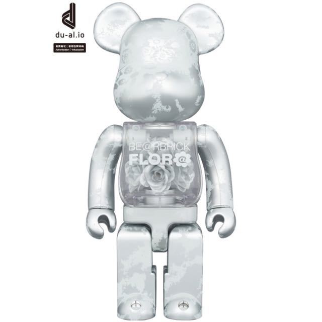 BE@BRICK FLOR@ SILVER 400% ベアブリック MAMES フローラ BE@BRICK FLOR@ SILVER 400% ベアブリック MAMES フローラ