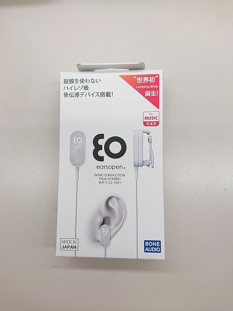 工場直送工場直送骨伝導イヤホン(ブラック) Earsopen WR-3 CL-1001(B