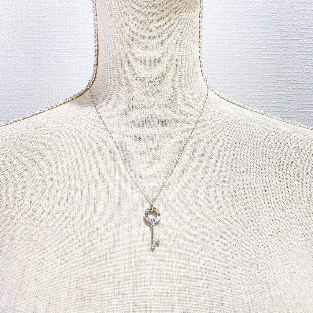 極美品 TIFFANY & Co. ティファニー アトラス 4P ダイヤ ネックレス