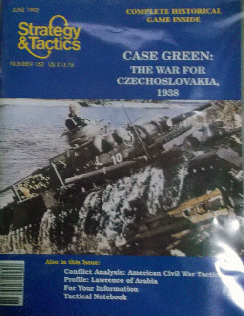 DG/STRATEGY & TACTICS NO.152 CASE GREEN:THE WAR FOR CZECHOSLOVAKIA,1938/新品駒未切断/日本語訳無し_画像1