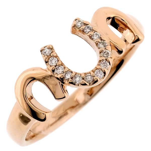 驚きの値段で】 【送料無料】【本物】K18PG☆指輪☆ダイヤモンドリング