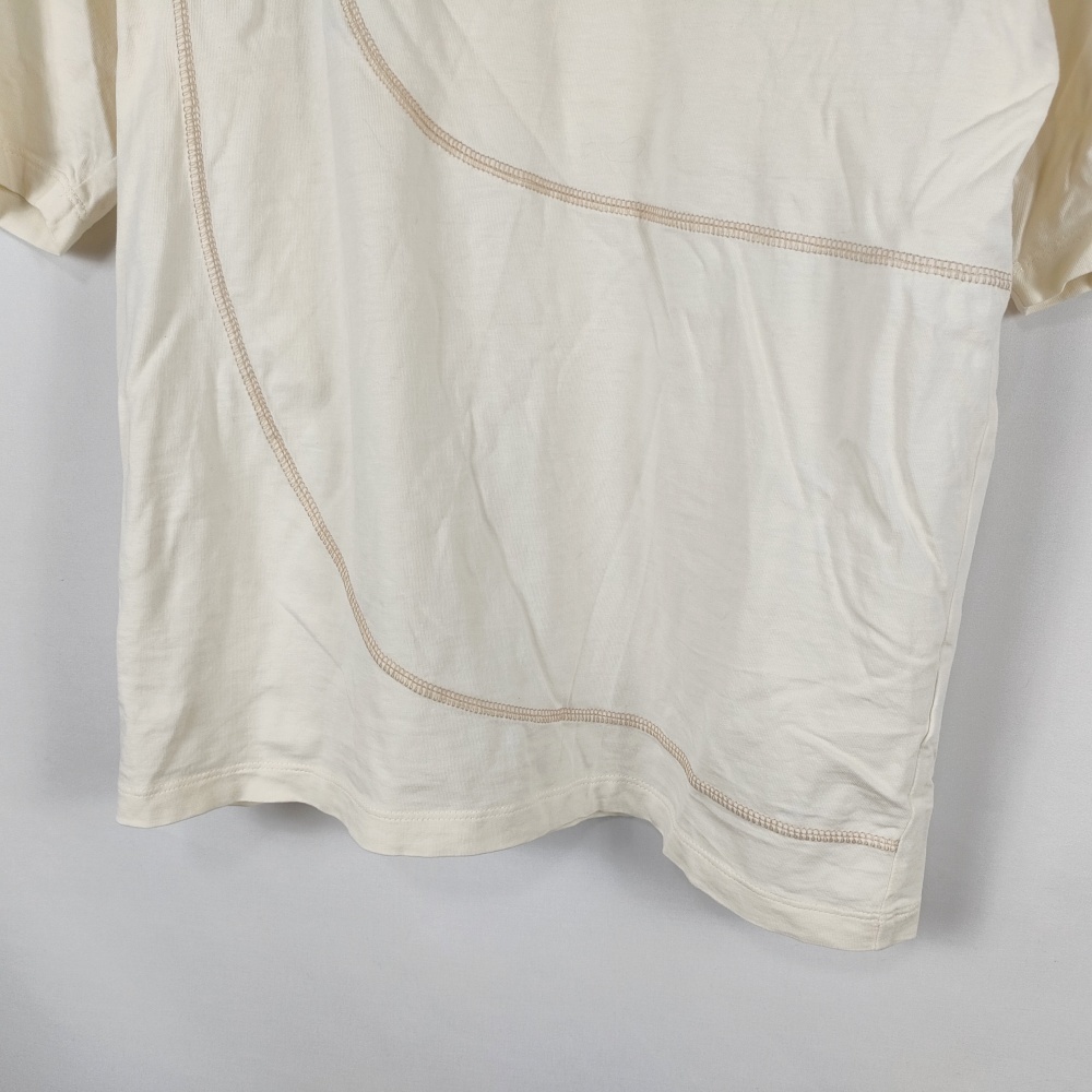 プーマ PUMA Tシャツ カットソー ステッチ クルーネック 半袖 USXS ナチュラル メンズ 中古 /EP