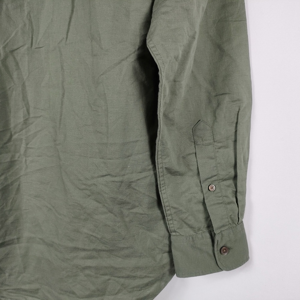 美品 ユニクロ UNIQLO リネンコットンスタンドカラーシャツ 331 美品 ユニクロ UNIQLO リネンコットンスタンドカラーシャツ 331