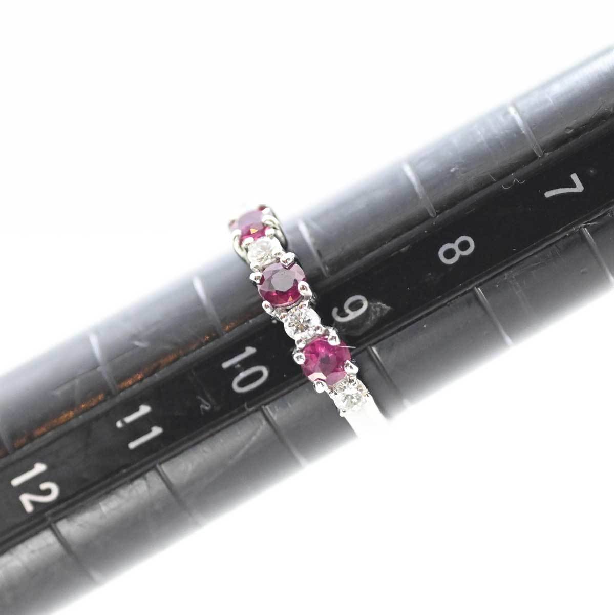 大感謝セール】 3148☆セイコー SEIKO PT900 プラチナ ルビー ダイヤ