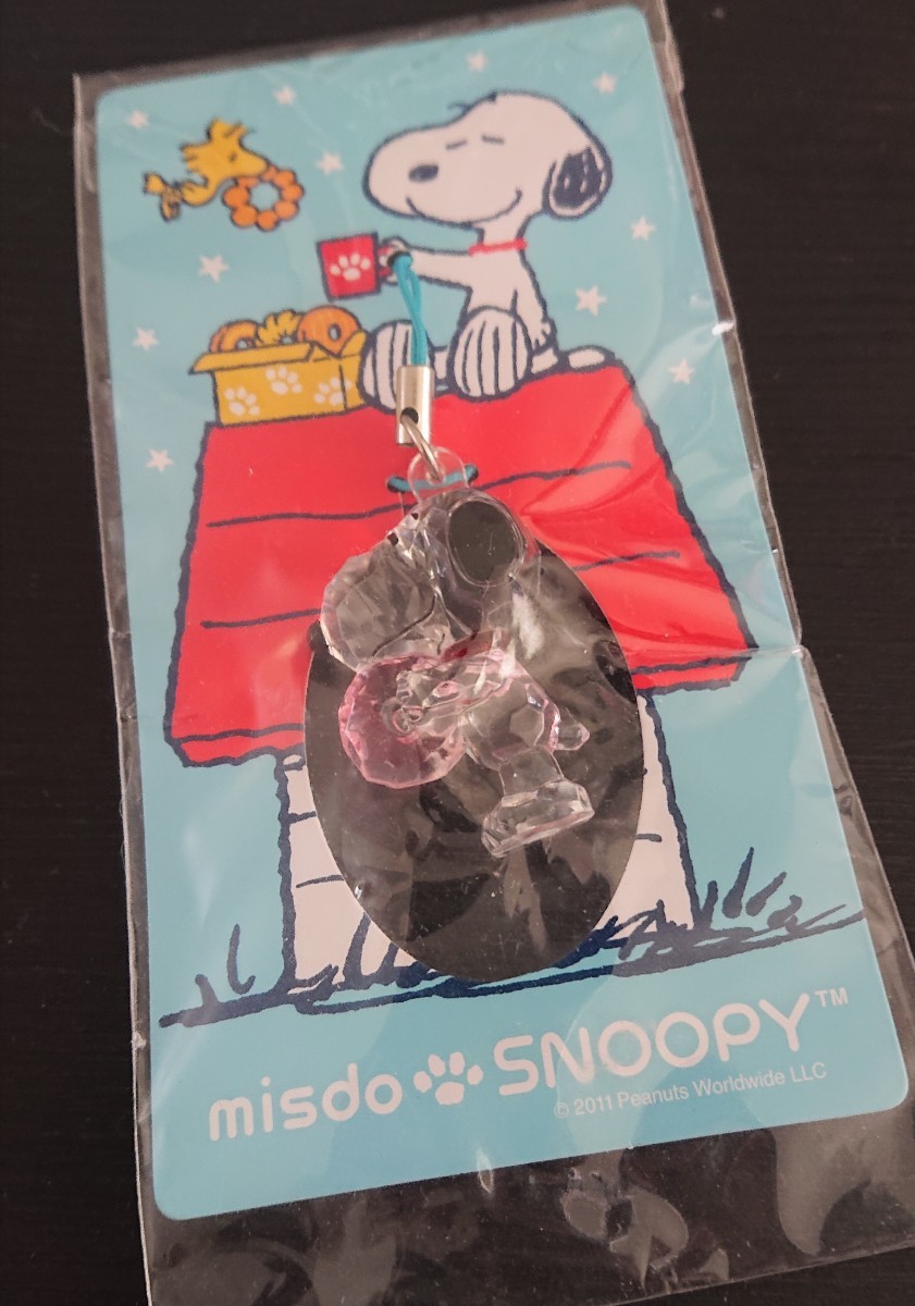 スヌーピー SNOOPY ミスド福袋 ストラップ_画像1