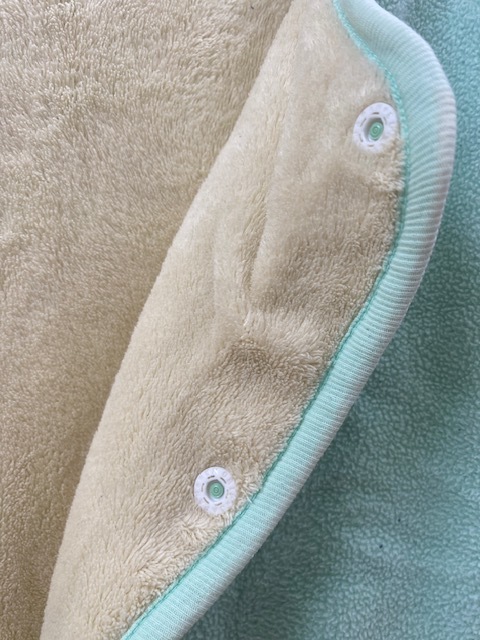  sleeper fleece long 140 150cm green ivory yellow green child winter thousand .. bell mezzo n part shop put on pyjamas blanket that 1