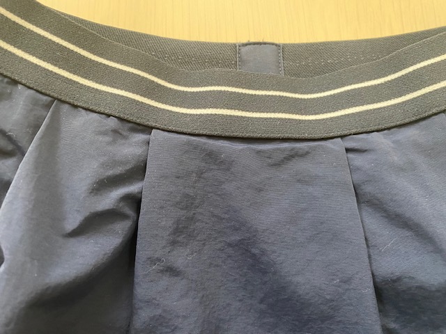 ユニクロ フレアスカート 濃紺 160ｃｍ ナイロン ウエストゴム 54ｃｍ ポケットの画像4