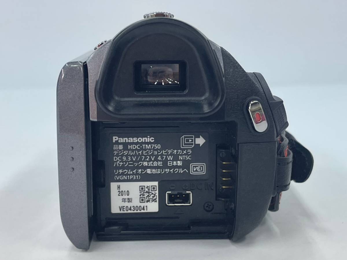 A8436(063)-205/TY5000 ビデオカメラ Panasonic HDC-TM750 FULL HD 3MOS 35mm WIDE POWER O.I.S.の画像3
