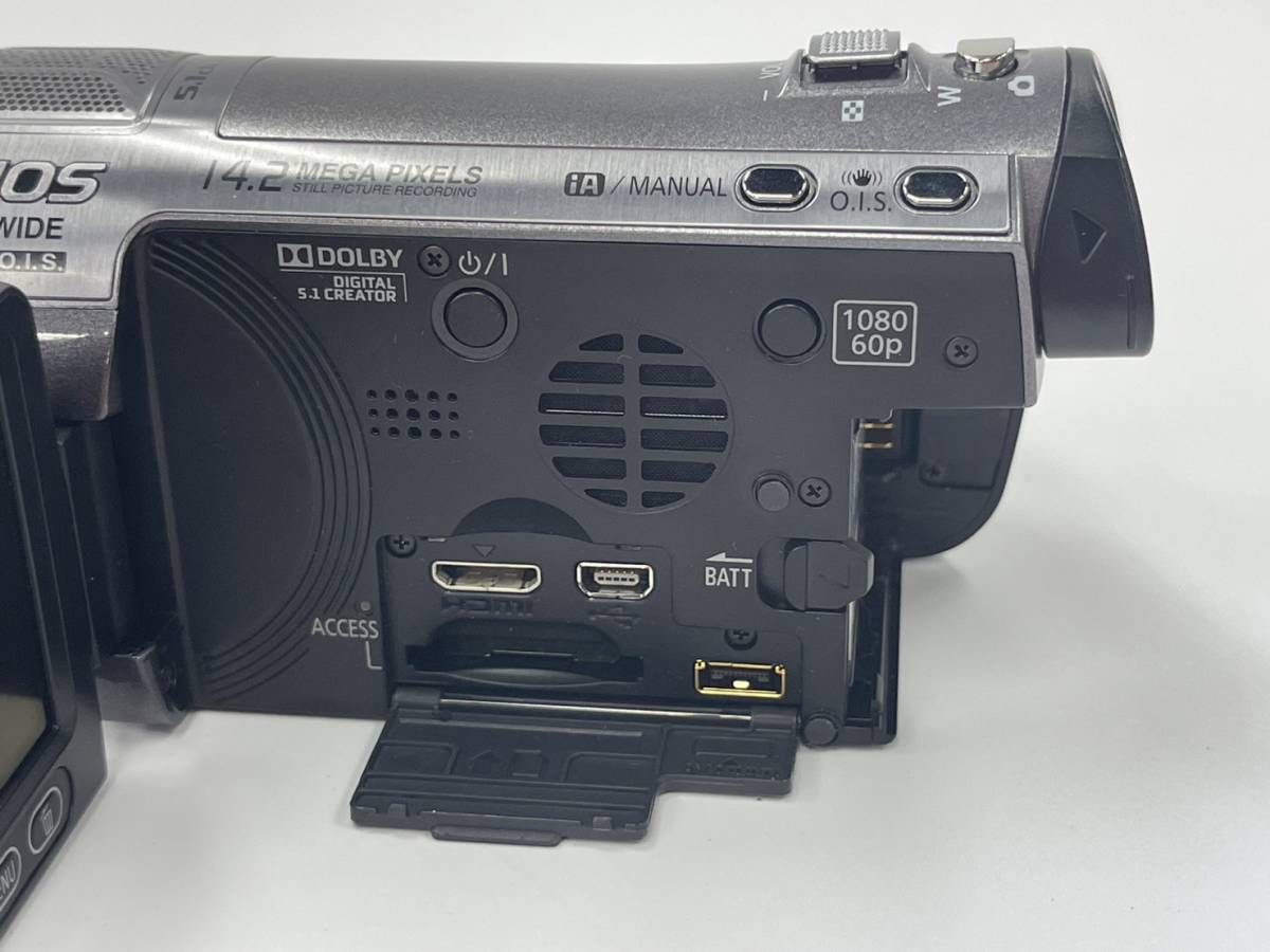 A8436(063)-205/TY5000 ビデオカメラ Panasonic HDC-TM750 FULL HD 3MOS 35mm WIDE POWER O.I.S.の画像7