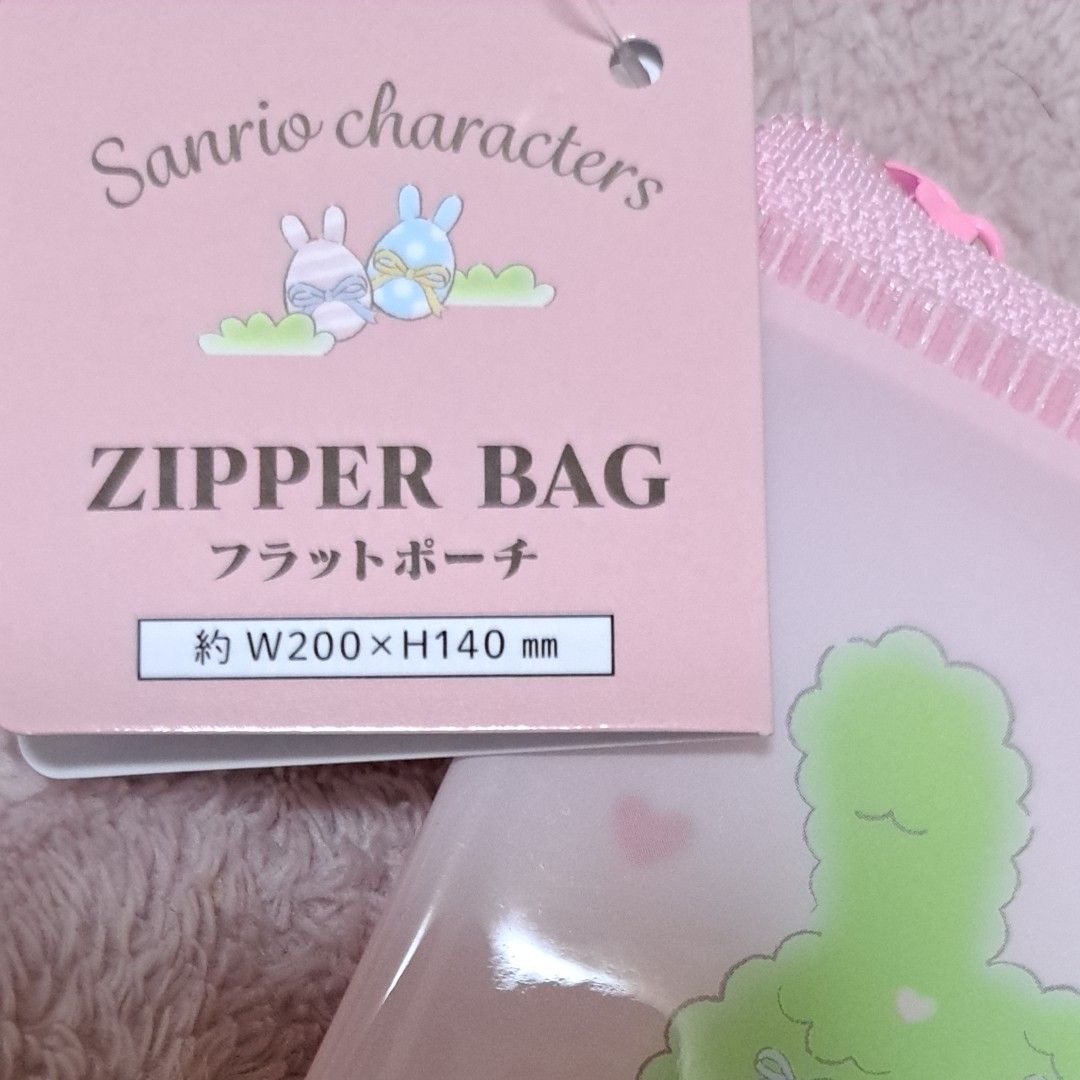 Sanrio　スプリングガーデン　フラットポーチ　ミニ巾着