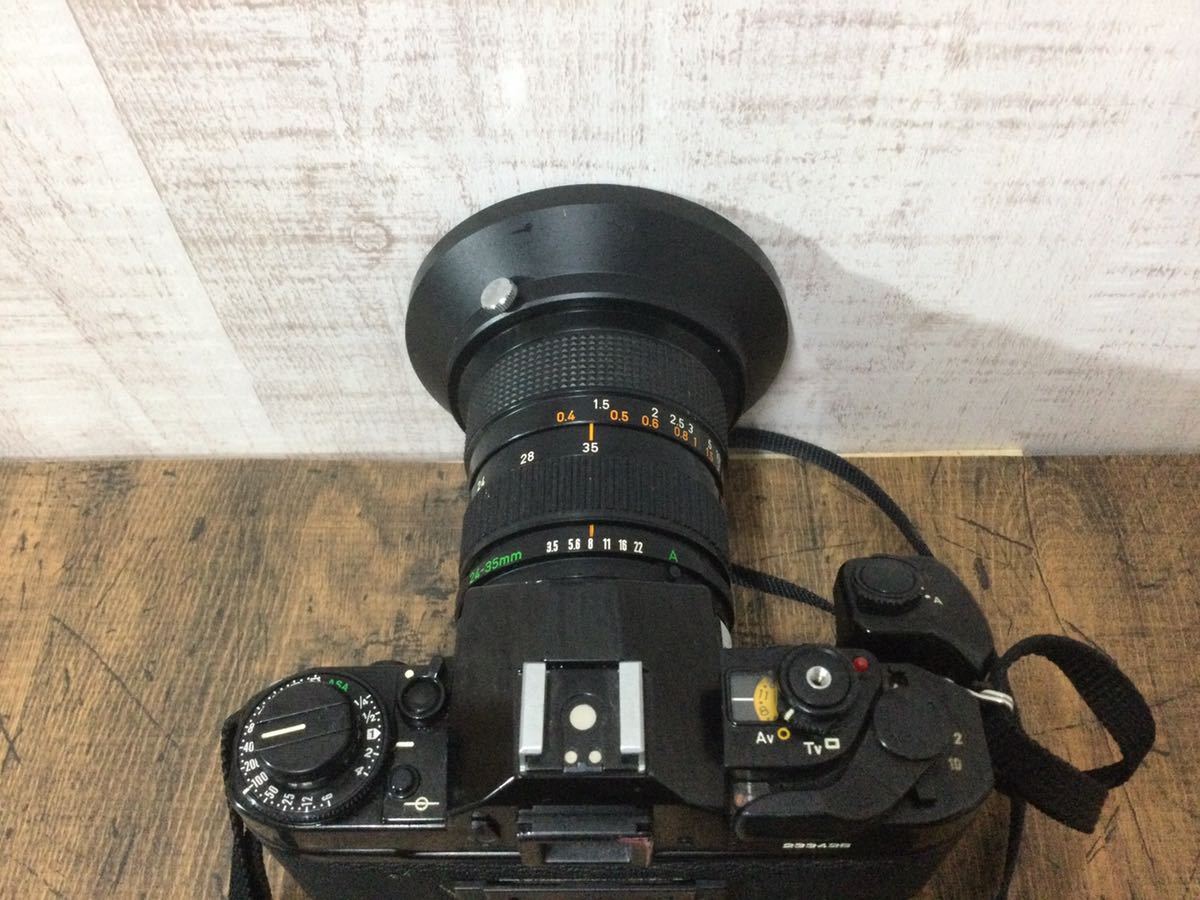 ☆必見 Canon キャノン A-1 一眼レフ フィルムカメラ レンズ ZOOM LENS FD 24-35mm 1:3.5  ASPHERICAL カメラ ジャンク☆
