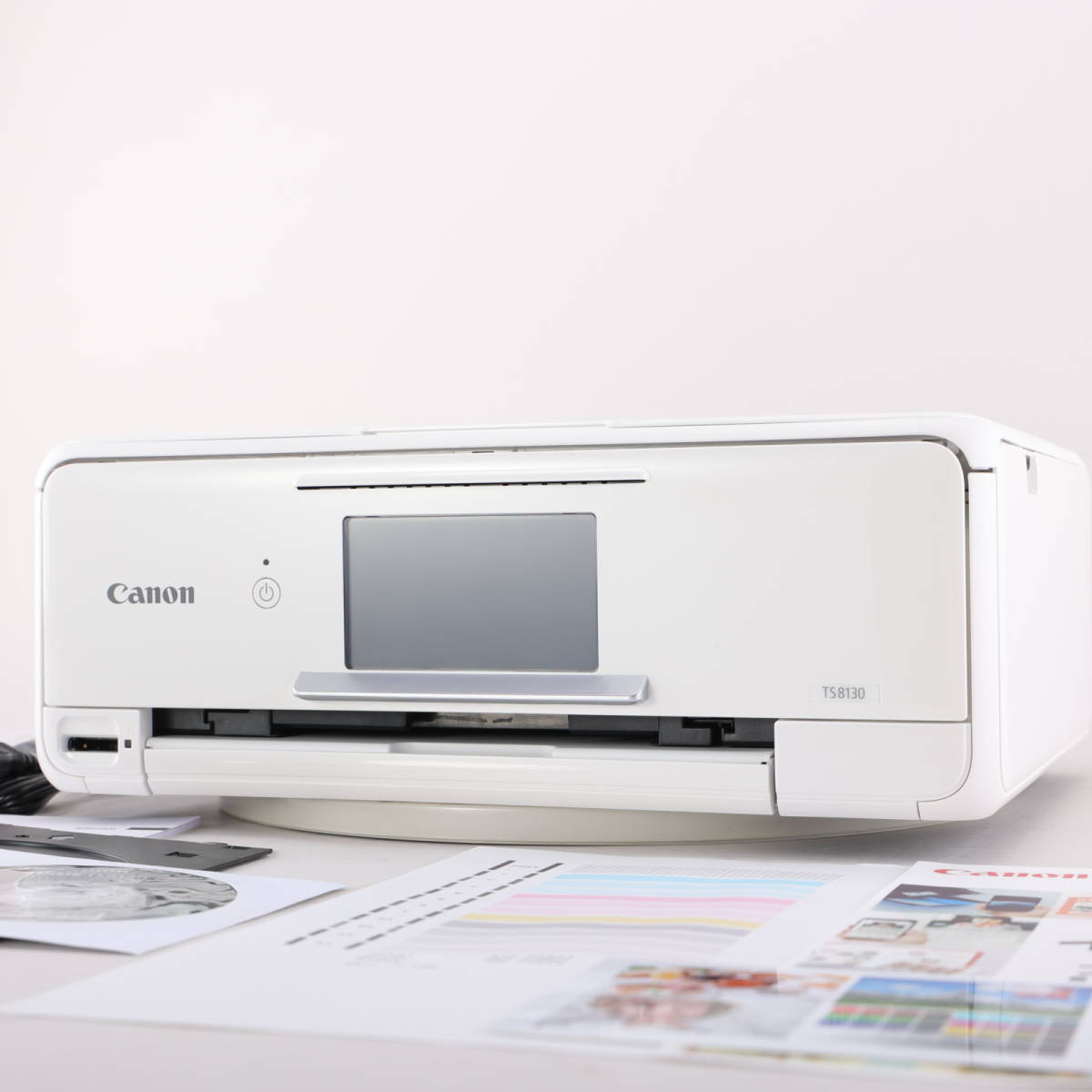 正常動作品☆即日発送OK☆ Canon PIXUS TS8130 ホワイト 572枚 良品