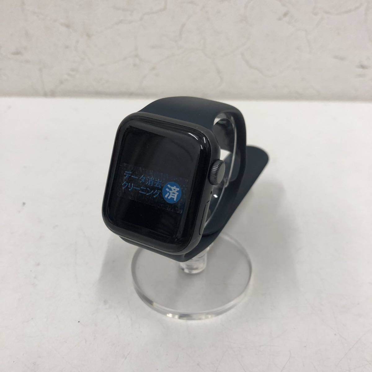 ⑤Apple スマートウォッチ アナログ ラバー BLKブラック A2351 Apple watch SE H4HG829PQ07V