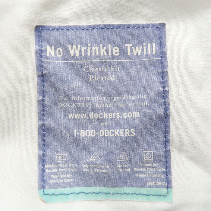 古着 ドッカーズ DOCKERS チノパンツ スラックス ツータック ベージュ サイズ表記：W33L32　gd38118_画像10