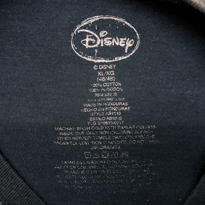 古着 ミッキーマウス ディズニーキャラクター プリントTシャツ ブラック サイズ表記：XL　gd80308_画像10
