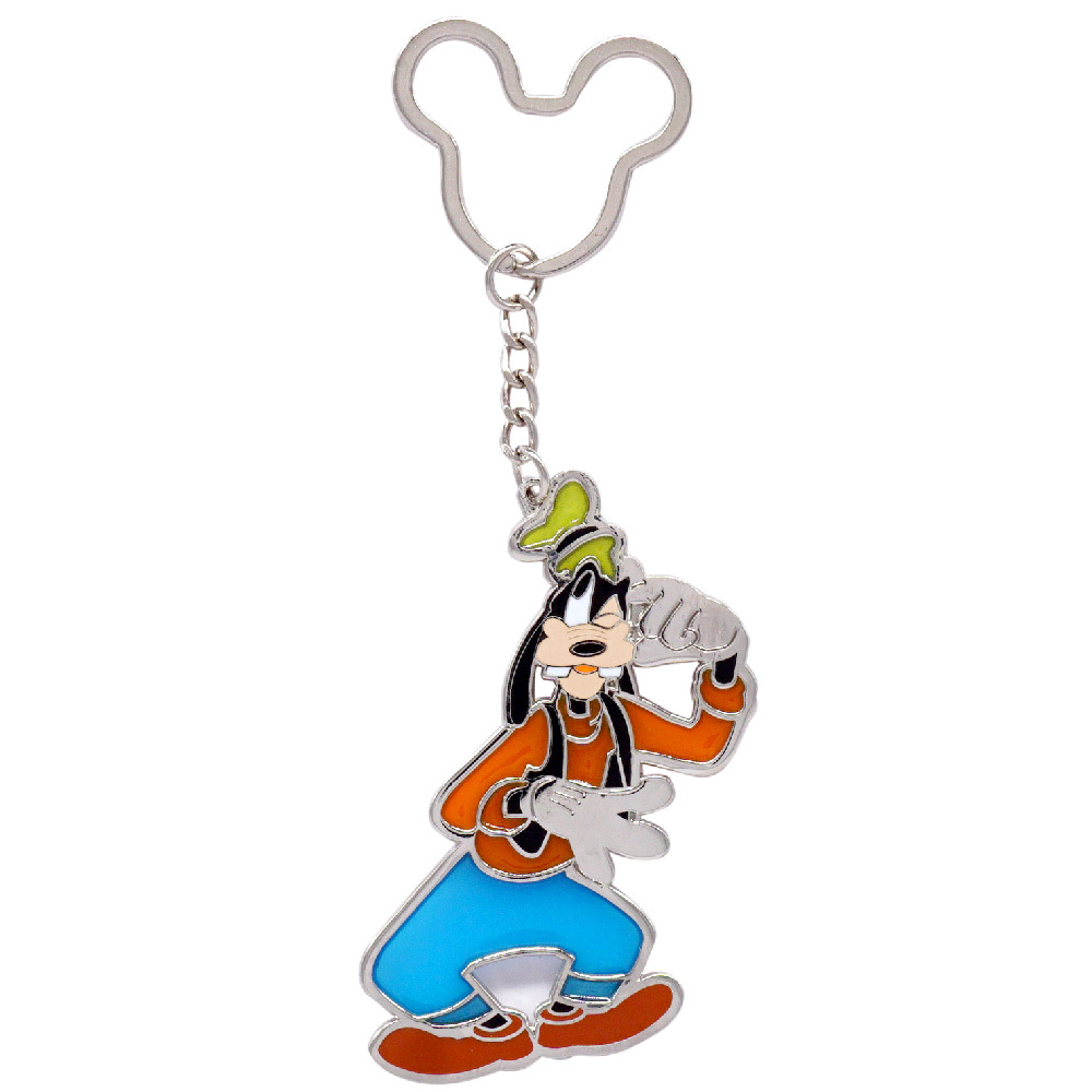 Disney (ディズニー)　Goofy（グーフィー） Color Pewter Keyring　カラー キーリング メタル キーホルダー_画像1