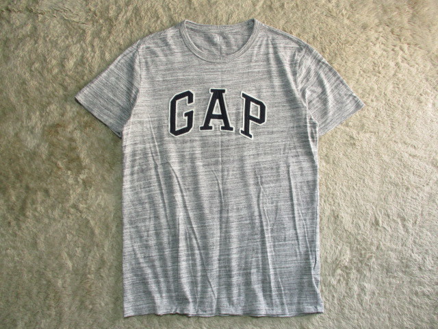 メンズ　GAP　ギャップ　ロゴ　半袖Tシャツ　グレー　S_画像1