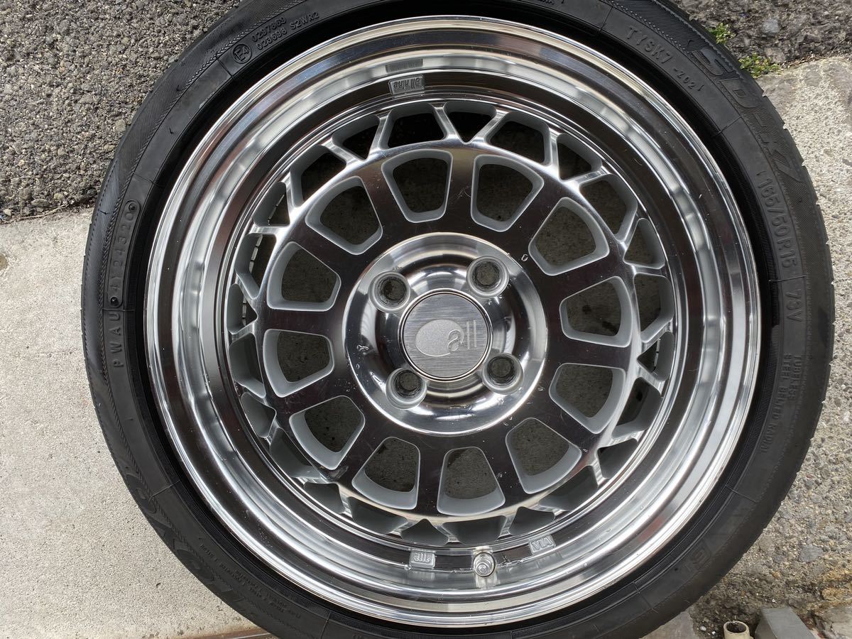 エンケイ all-nine (オールナイン) 15インチ6J+35 ミラーポリッシュ