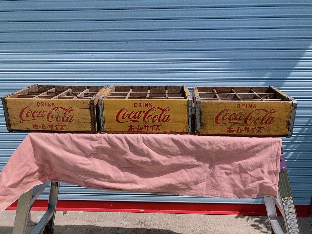 コカ コーラ: ホームサイズ ボトル 木箱 3箱 商品细节 | 雅虎拍卖