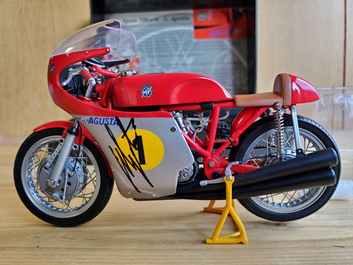 * valuable! with autograph! expert evidence attaching!* 1/12 Minichamps MV Agusta 500ja Como *a Goss chi-niG.Agostini GP1970 AGUSTA MINICHAMPS