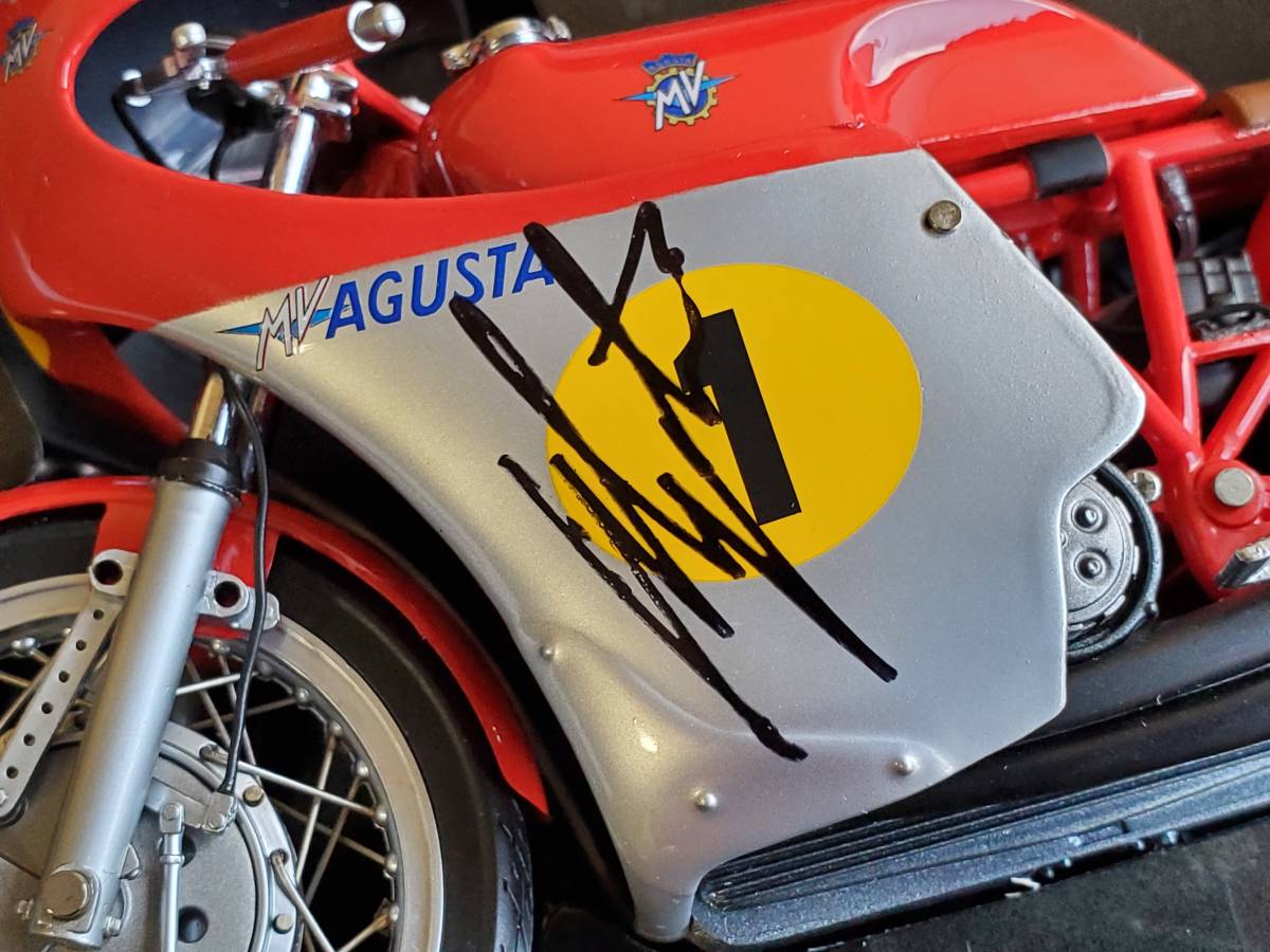 * valuable! with autograph! expert evidence attaching!* 1/12 Minichamps MV Agusta 500ja Como *a Goss chi-niG.Agostini GP1970 AGUSTA MINICHAMPS