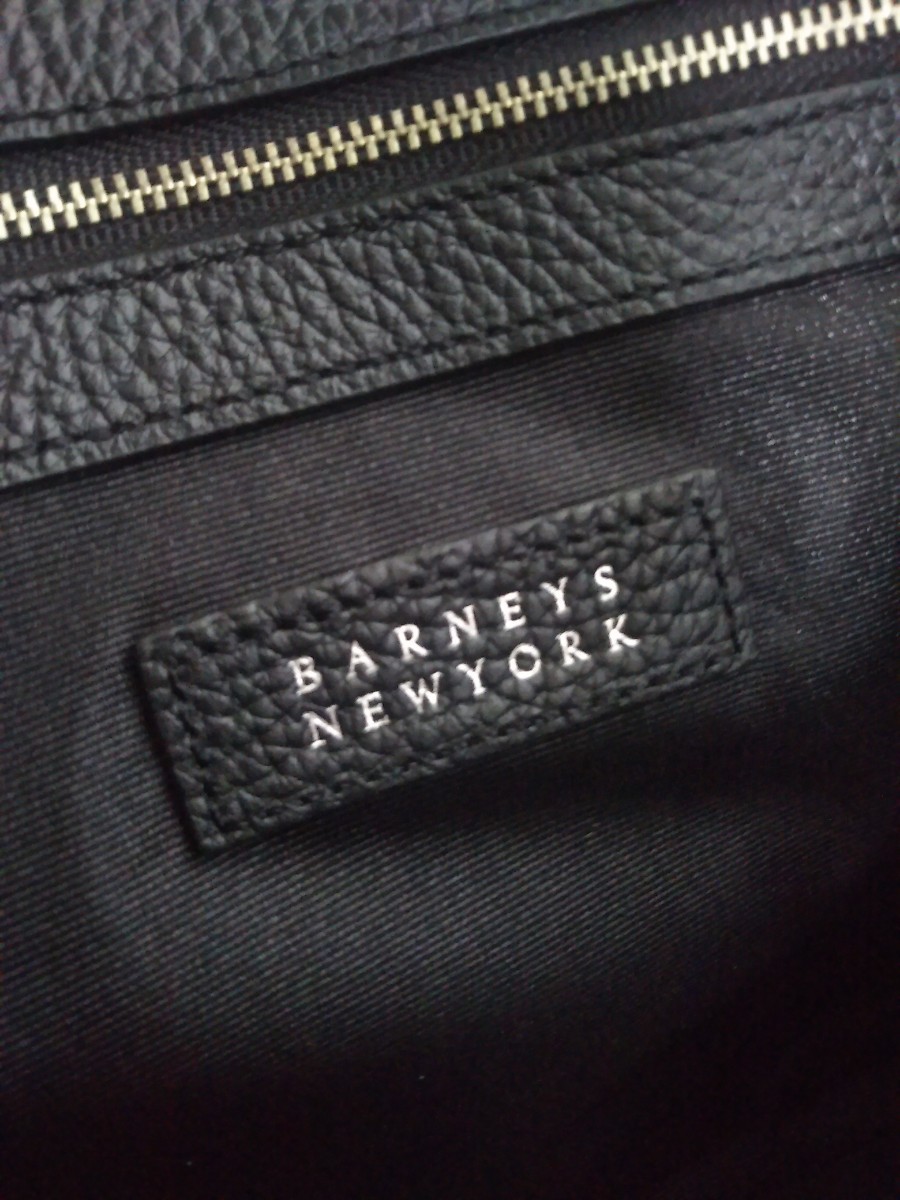 美品! BARNEYS NEWYORK × メルセデス・ベンツ メンズ大型オールレザー トートバッグ ビジネスバッグ ベンツ購入特典品 レザー本革バッグ_画像5