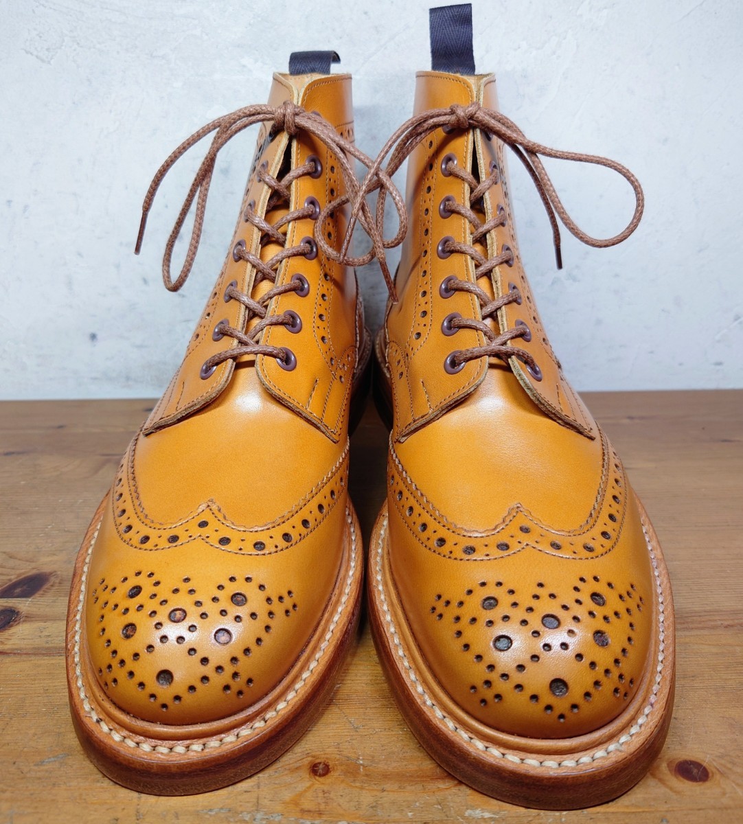 【試し履きのみ/未使用】英国製 Tricker's/トリッカーズ モールトン エイコン カントリー ブーツ US8 Fit.5 26cm相応/クロケット_画像4