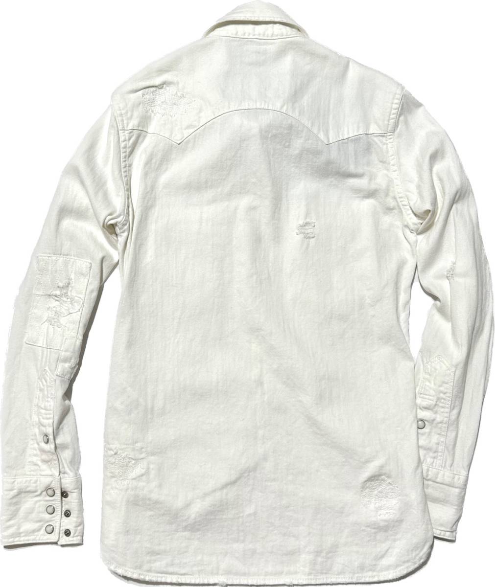 定価3 5万 AKM×LEE CRASH WESTERN DENIM SNAP SHIRTS Sサイズ 定価3 5万 AKM×LEE CRASH WESTERN DENIM SNAP SHIRTS Sサイズ