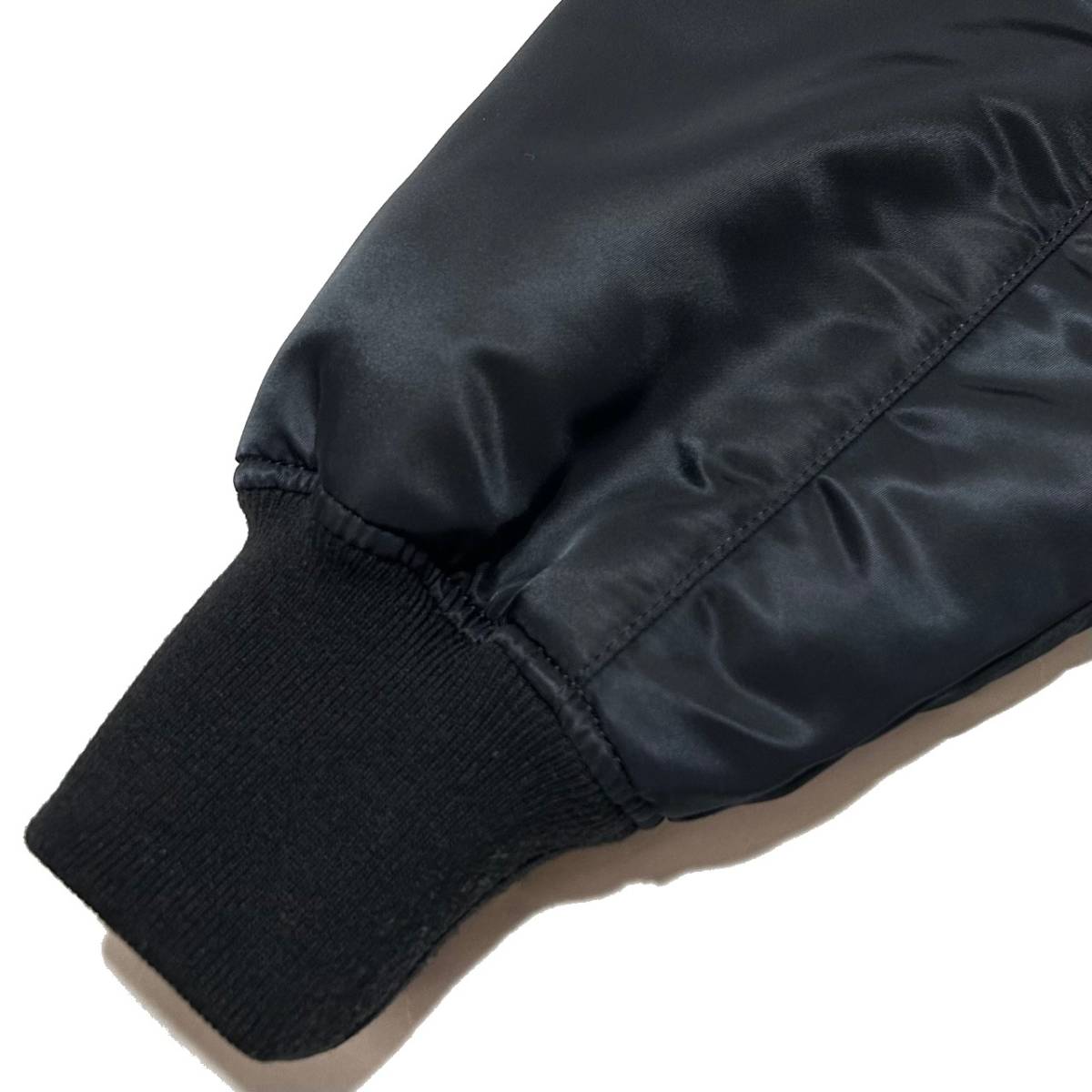 名作 syte yohji yamamoto Nylon Oversize Padded MA-1 jacket 3 黒