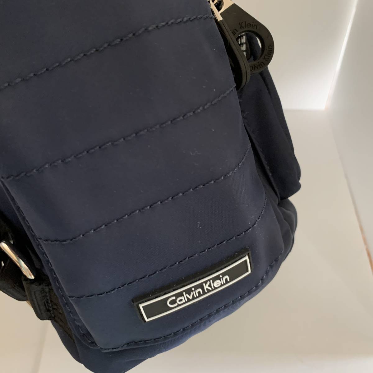 * new goods! Japan not yet arrival! Calvin Klein light! man woman ok! Logo go in!A4 possible, storage place great number! backpack rucksack navy blue H7AKE6PA