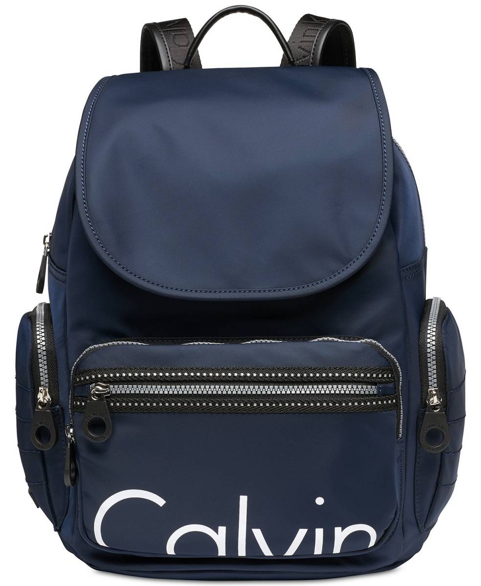 * new goods! Japan not yet arrival! Calvin Klein light! man woman ok! Logo go in!A4 possible, storage place great number! backpack rucksack navy blue H7AKE6PA