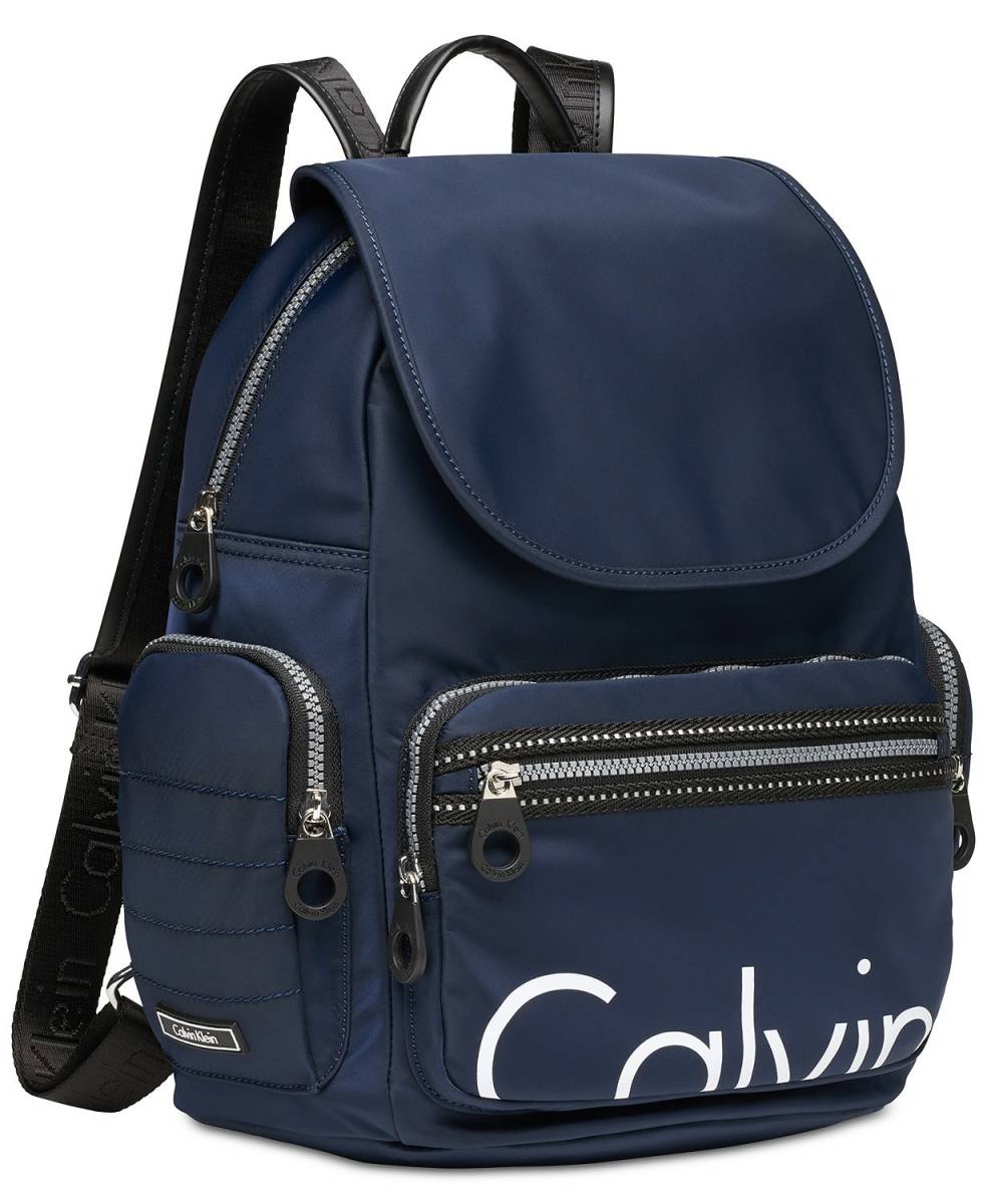 * new goods! Japan not yet arrival! Calvin Klein light! man woman ok! Logo go in!A4 possible, storage place great number! backpack rucksack navy blue H7AKE6PA