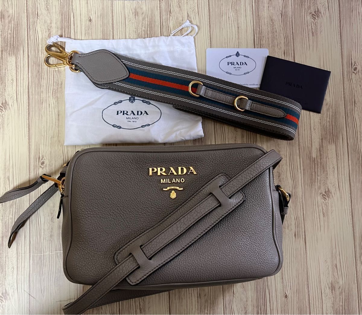 PRADA プラダ ダブルファスナー ショルダー バッグ 1BH082