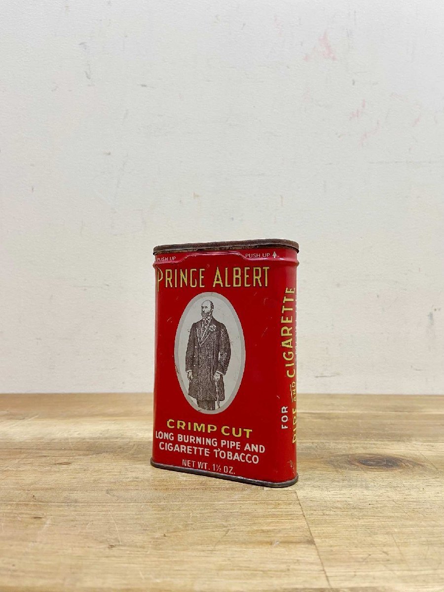 アメリカ ヴィンテージ タバコ缶 50’s 雑貨 インテリア 収納 店舗備品 アメリカン雑貨 PRINCE ALBERT【7953】_画像1