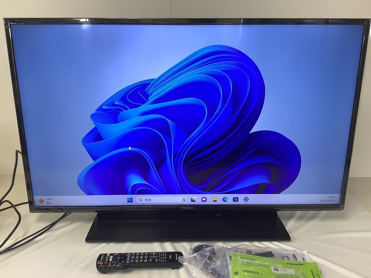 HR007-後a家 Panasonic パナソニック VIERA TH-43GR770 43インチ4K液晶テレビ 2022年製 HDD ブルーレイ内蔵（開閉OK）