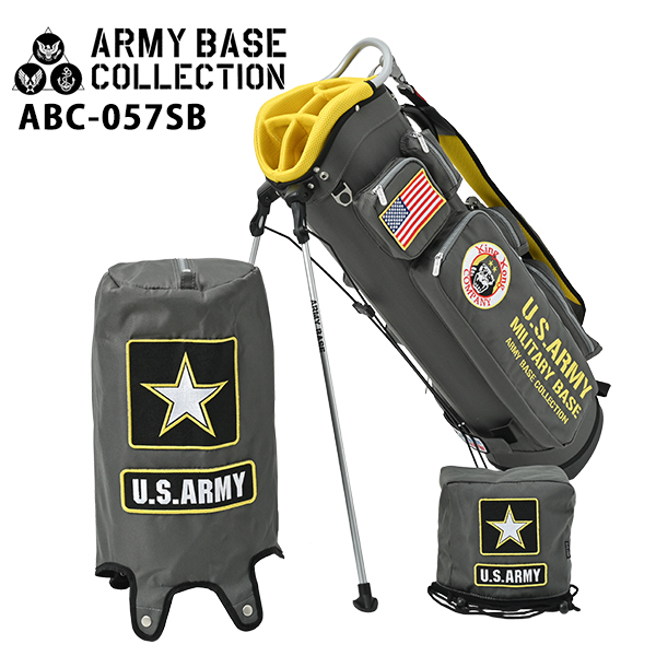 アーミーベースコレクション スタンドバッグ アーミーグリーン ABC-057SB ARMY BASE COLLECTION キャディバッグ US ARMY GREEN