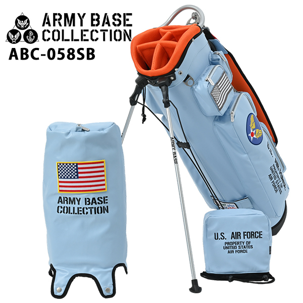 アーミーベースコレクション スタンドバッグ エアフォース ブルー ABC-058SB ARMY BASE COLLECTION キャディバッグ US AIR FORCE