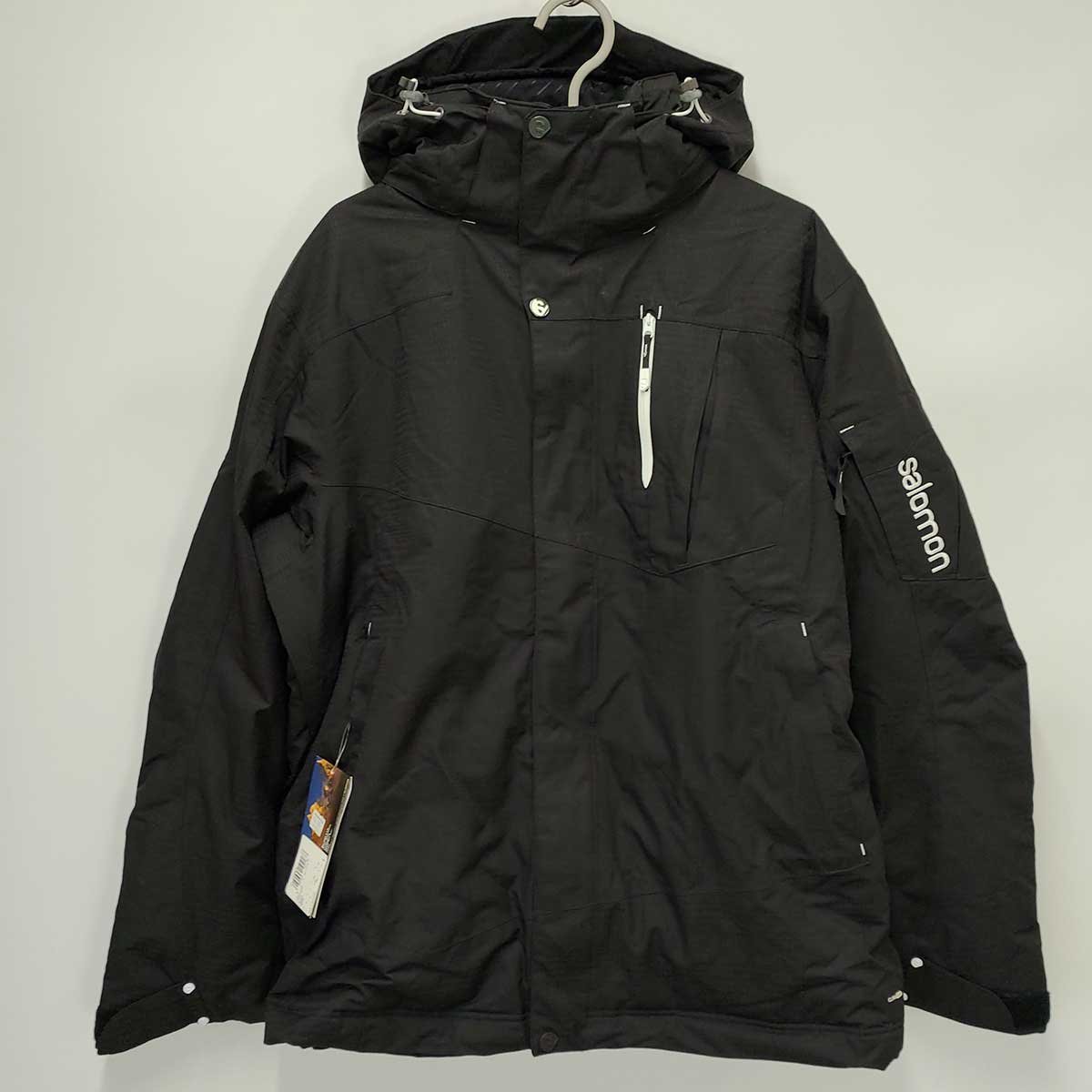 【中古・未使用品】サロモン Zero II Jacket スキー スノーボード ジャケット USサイズL ブラック メンズ SALOMON