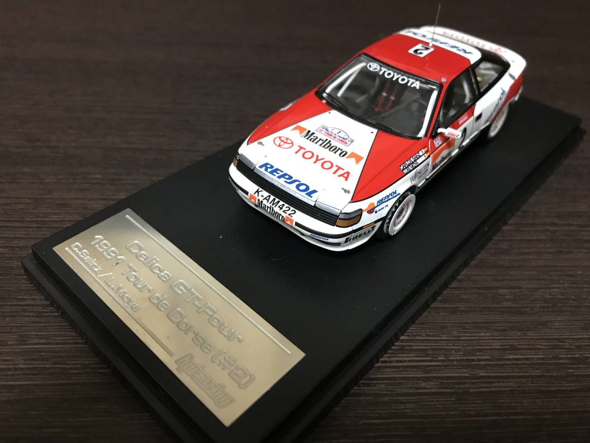 ※ 1/43 hpi 【Marlboro】 トヨタ セリカ GT-FOUR #2 C.サインツ組 ツール・ド・コルス-ラリー優勝 1991_画像1