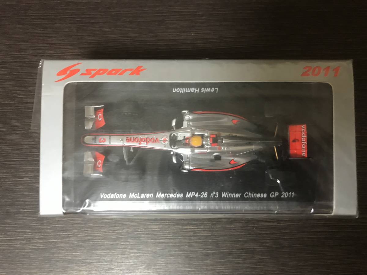 1/43 Spark マクラーレン・メルセデス MP4-26 #4 L.ハミルトン 中国GP優勝 2011_画像2