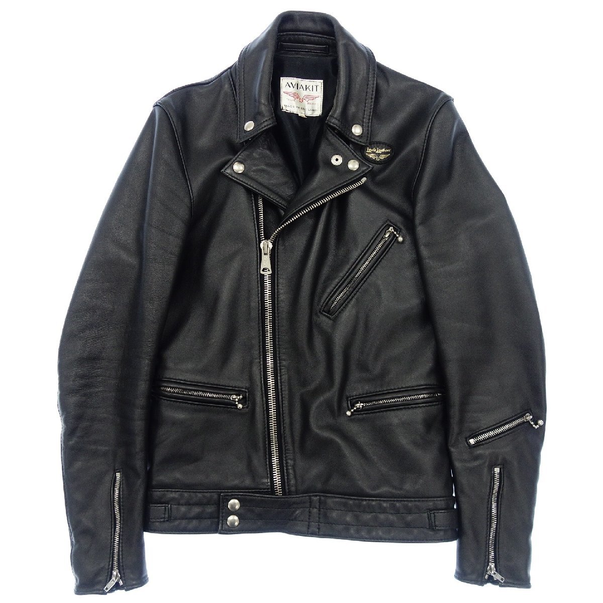 極美品◇ルイスレザー レザージャケット ダブル ライダース サイクロン
