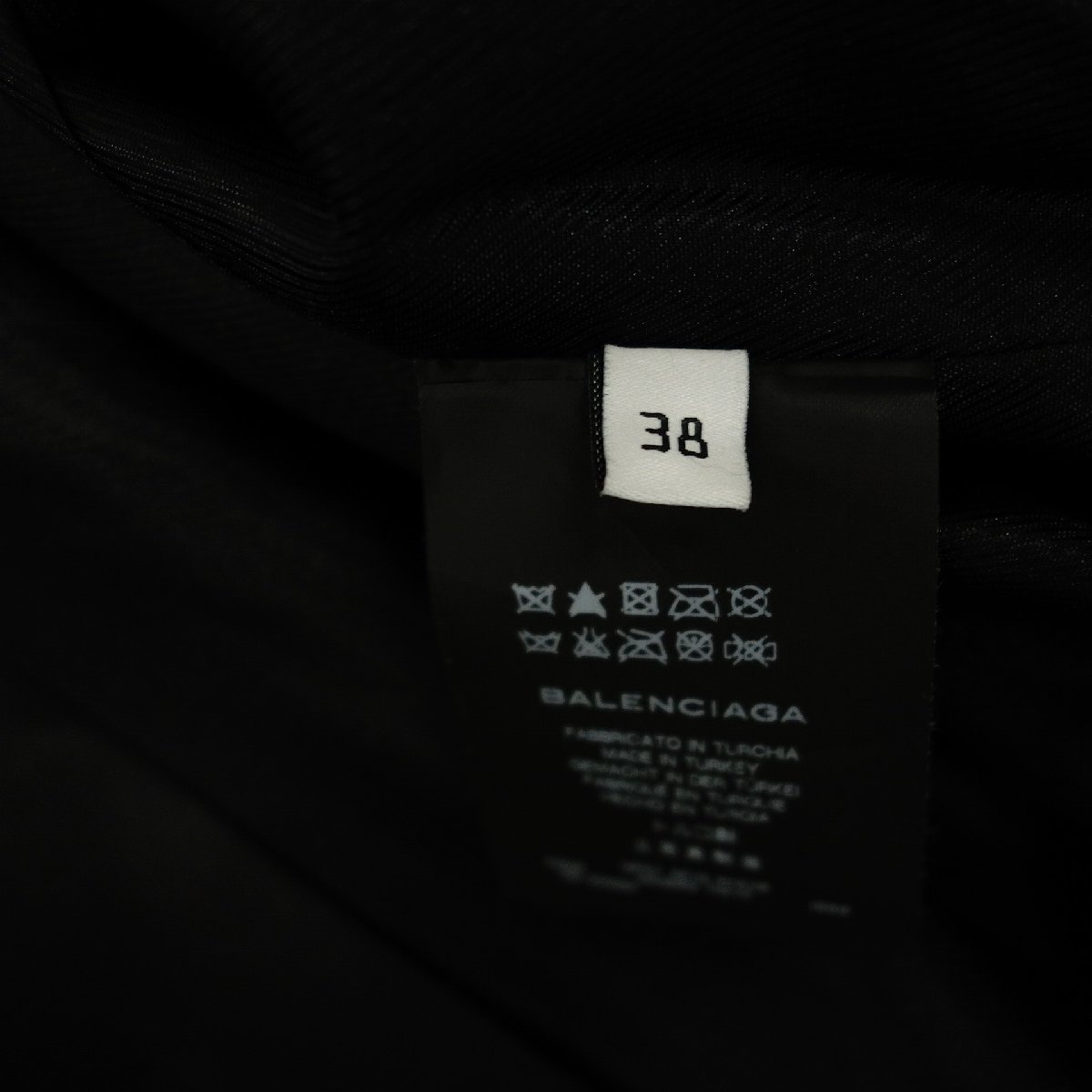 極美品◆バレンシアガ レザージャケット ジップアップ 342695 レディース 38 黒 BALENCIAGA【AFG1】_画像7