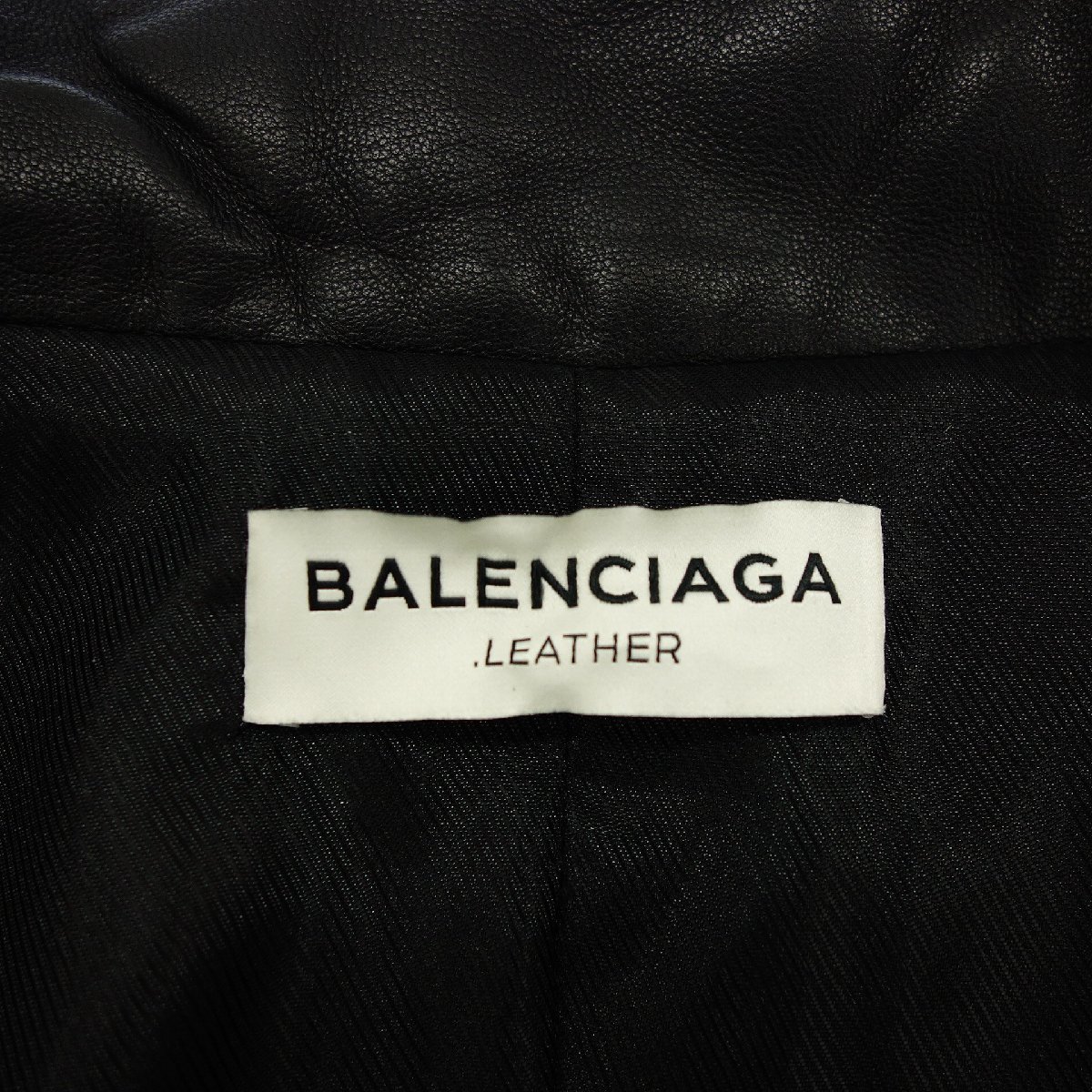 極美品◆バレンシアガ レザージャケット ジップアップ 342695 レディース 38 黒 BALENCIAGA【AFG1】_画像6