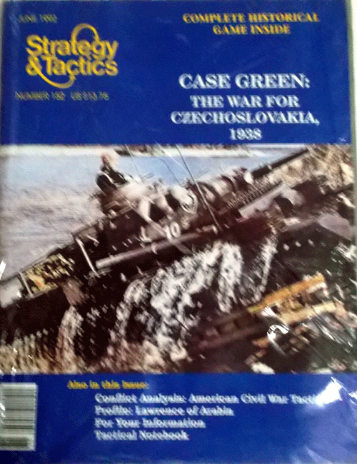 3W/STRATEGY&TACTICS NO.152/CASE GREEN:THE WAR FOR CZECHOSLOVAKIA,1938 /新品駒未切断/日本語訳なし_画像1