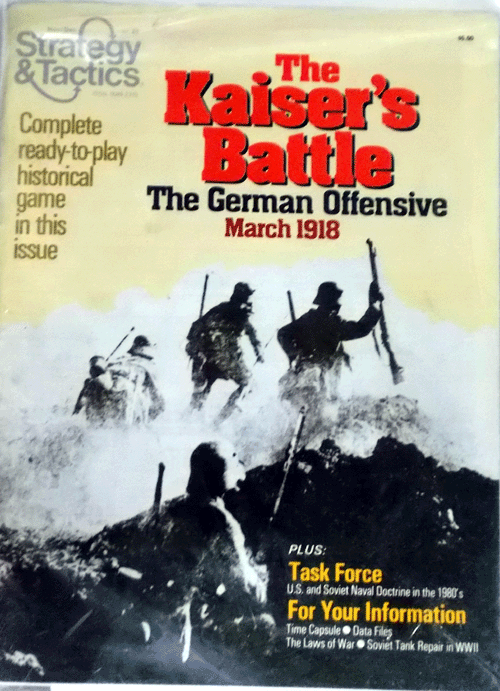 SPI/STRATEGY&TACTICS NO.83/THE KAISER'S BATTLE/駒切断確認済み/日本語訳なし