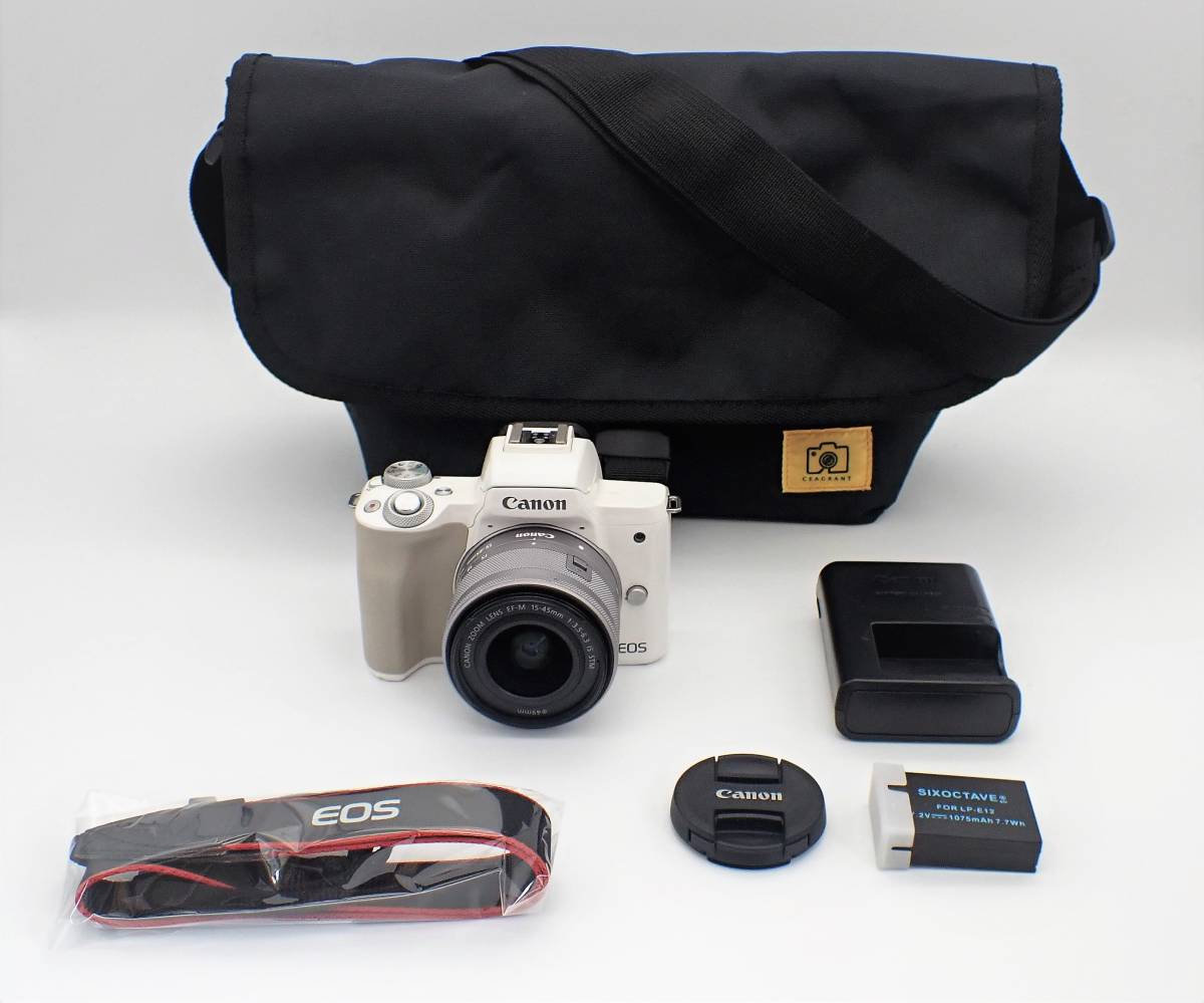 CANON EOS kiss M 標準レンズキット バッテリー・充電器セット