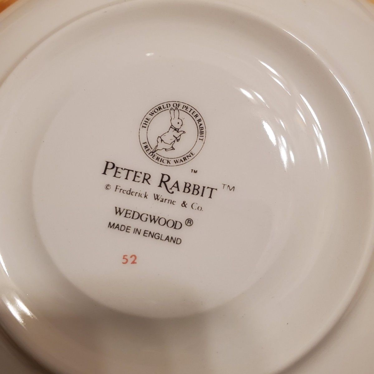 新品 ピーターラビット WEDGWOOD ウェッジウッド マグカップ 箱付き PETER RABBIT カップ ソーサー 皿